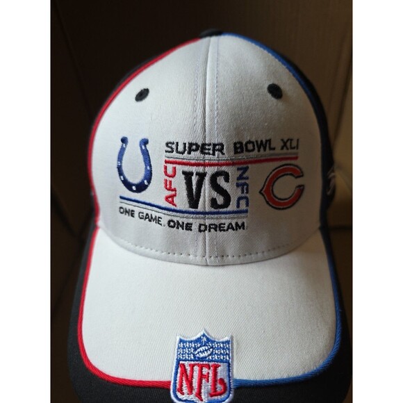 Super Bowl XLI Colts vs Bears NFL Football Hat Cap Reebok - Picture 3 of 11